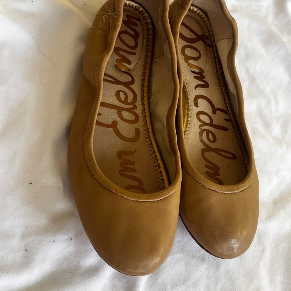 Sam Edelman Tan Leather Flats